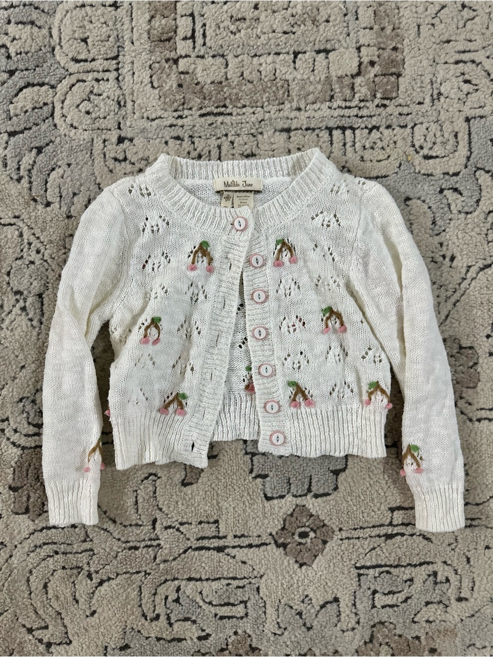 Matilda Jane Cherry Embroidered Cardigan